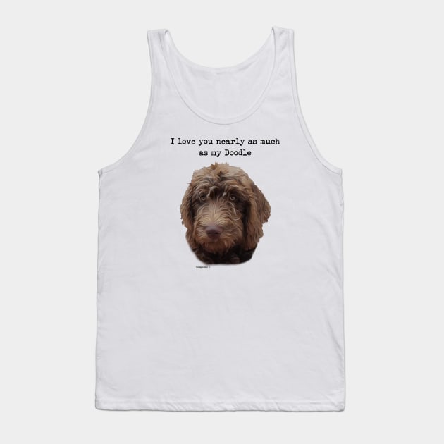 Doodle Dog Love Tank Top by WoofnDoodle 